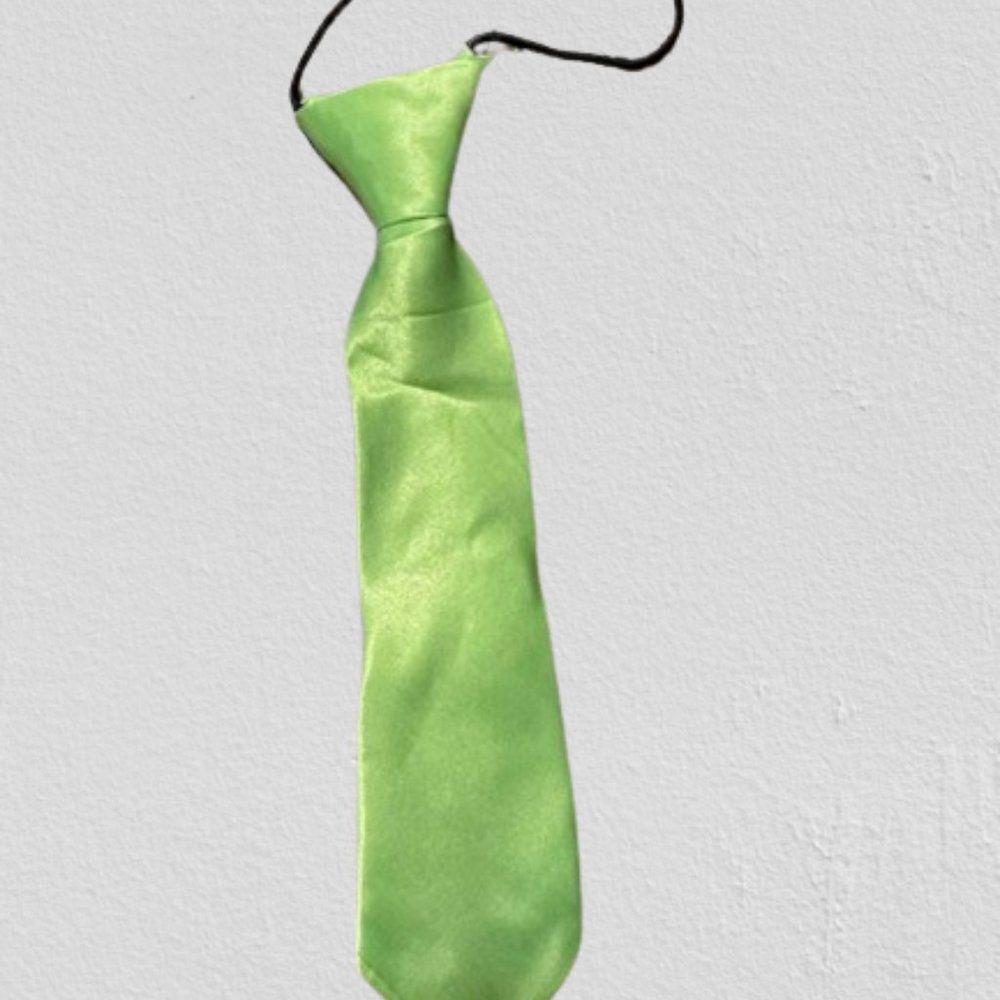 Lime Green 7" Satin Tie  4168  NWT Boutique